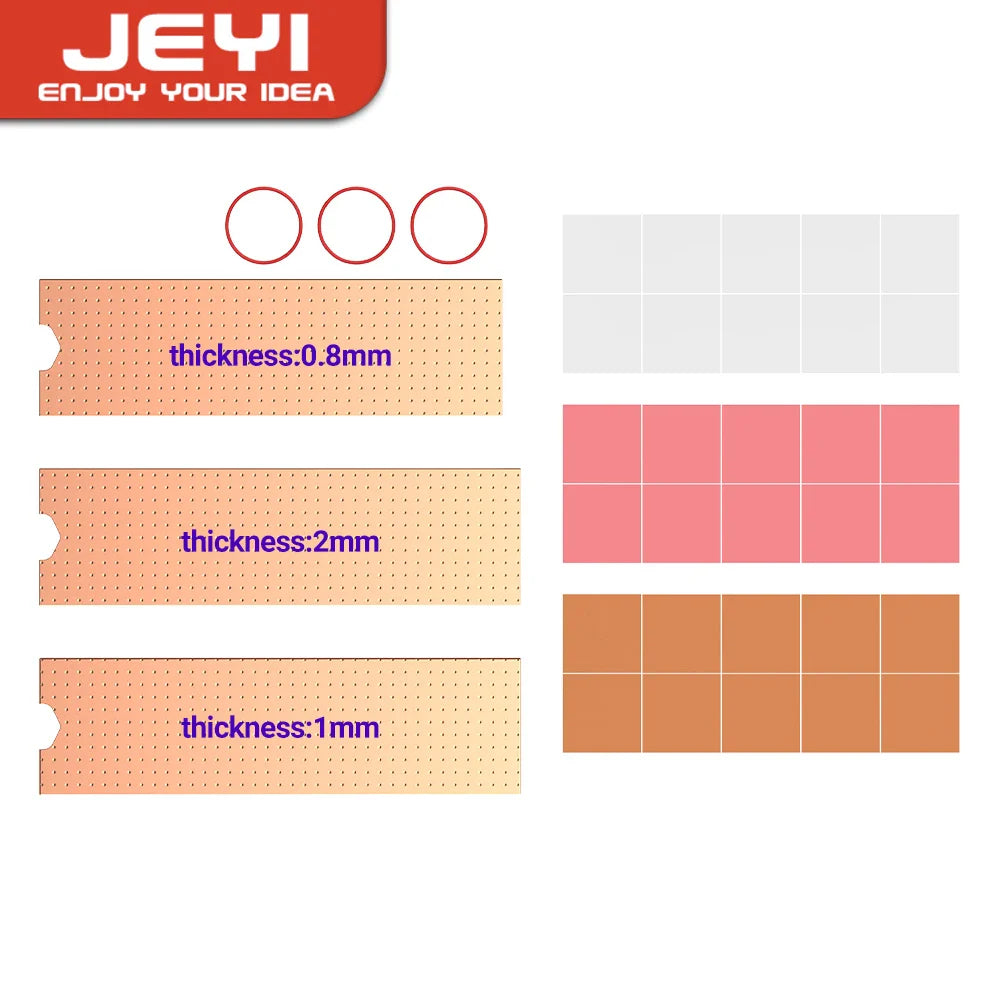 JEYI Copper M.2 Heatsink - NVMe 2280 SSD Cooler with Thermal Silicone Pad for Laptop & Desktop