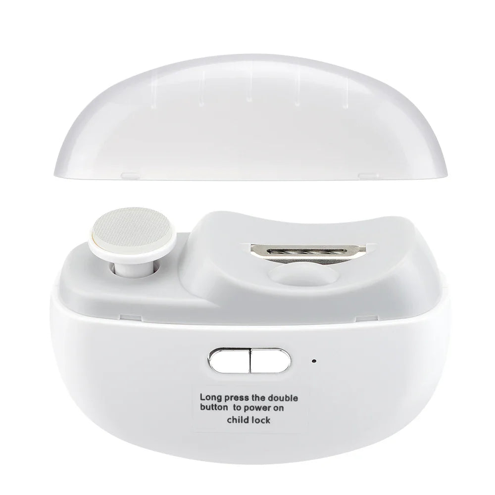 Rechargeable Electric Nail Clipper & Trimmer for Baby and Adult - Grinding, Polishing, and Automatic Manicure with LED Light