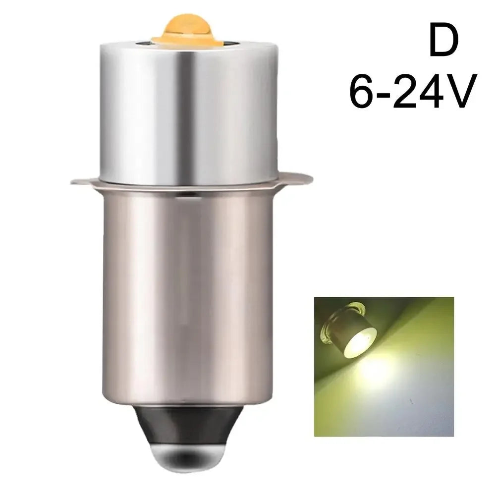 P13.5S E10 BA9S LED Upgrade Bulb - 6500K White Replacement Light for Maglite Flashlights & Torches