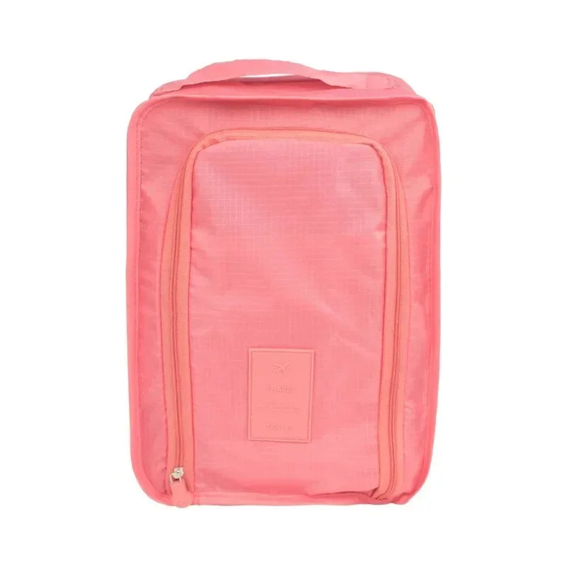 Breathable Sneaker Travel Bag - Waterproof Foldable Shoe Organizer with Separate Pocket for Home and Travel Storage