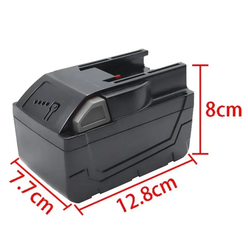 M28 Lithium Ion Battery Plastic Case with PCB Charging Protection Circuit Board for Milwaukee 28V - 48-11-2830 Battery Housing