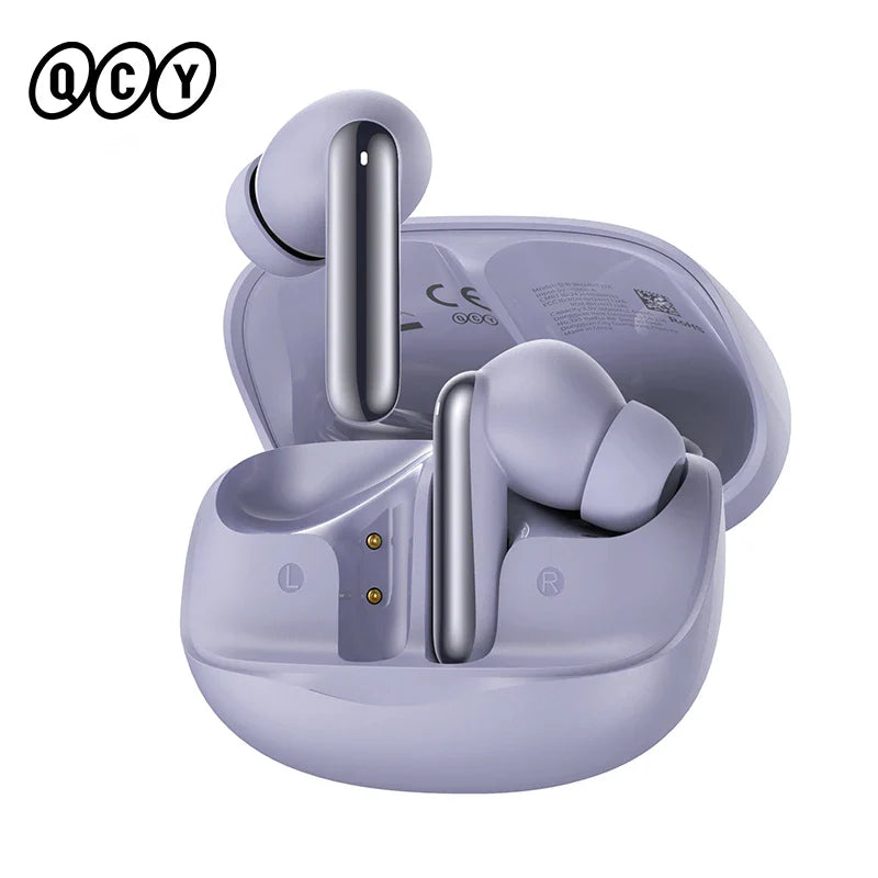 QCY Melobuds N50 Wireless Earphones – Bluetooth 5.4, ANC, 6-Mic Clear Call, Multipoint Connection Earbuds