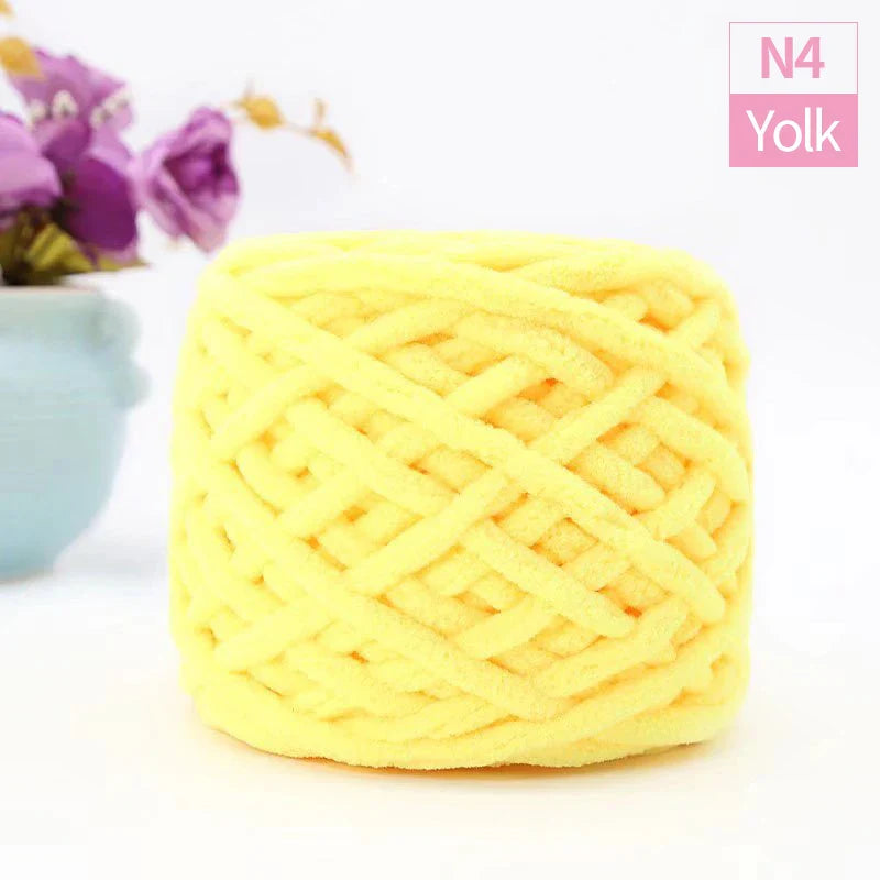 QJH Chunky Blanket Yarn – Luxury Thick Polyester Jumbo Knitting & Crochet Yarn for Blankets & Pillows, 100g Ball