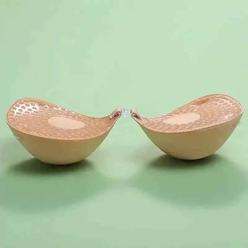 5cm Thicken Silicone Adhesive Bra – Reusable Invisible Strapless Push-Up Nipple Tape for Women