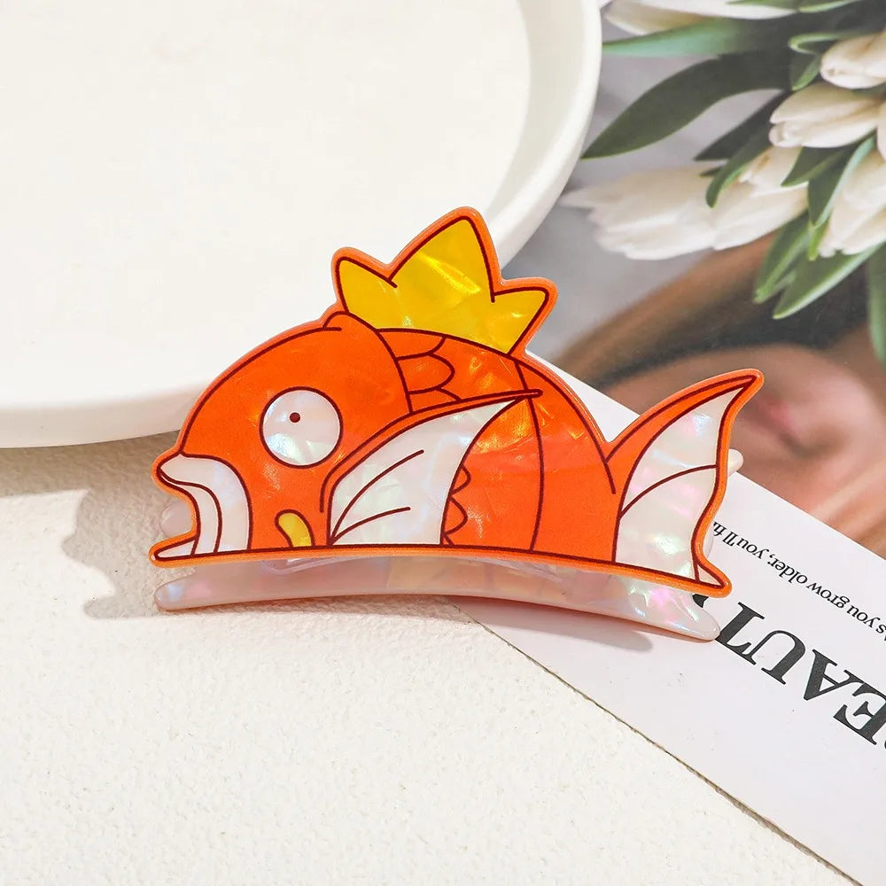 Koi Fish King Hair Claw Clip - Cute Decorative Hair Accessory for Daily Wear and Cosplay