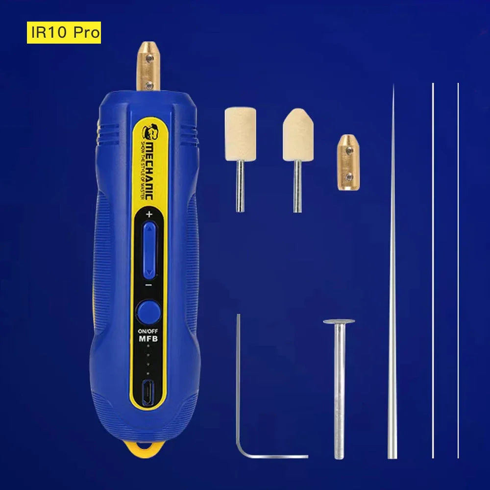 MECHANIC IR10 Pro IR13 IR14 IR16 Electric OCA Glue Removal Tool – Rechargeable Phone Screen Cleaning, Grinding & Polishing Tool