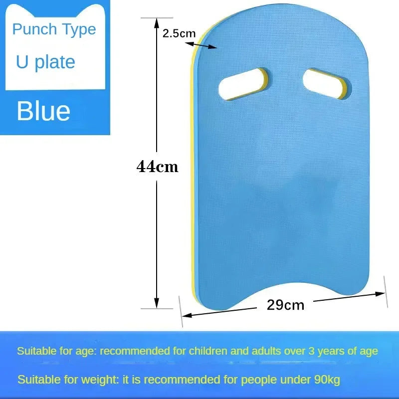 EVA Foam Swimming Kickboard – U-Shaped Floating Training Board for Kids & Adults Pool Practice Water Sports Accessory