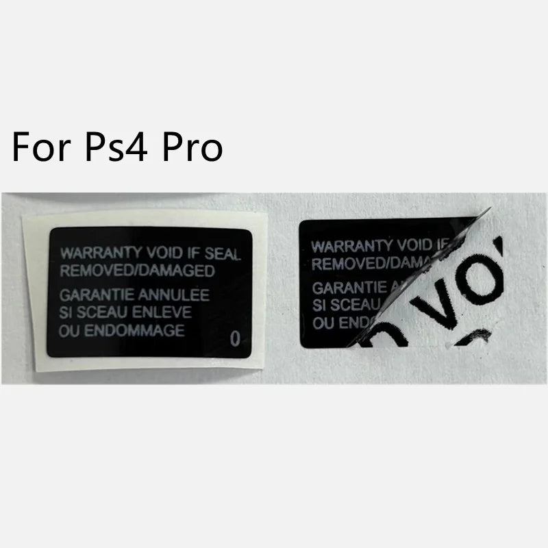 20PCS Replacement Warranty Stickers – PS4 & PS5 Console Case Shell Labels for Slim, Pro, and Host Models