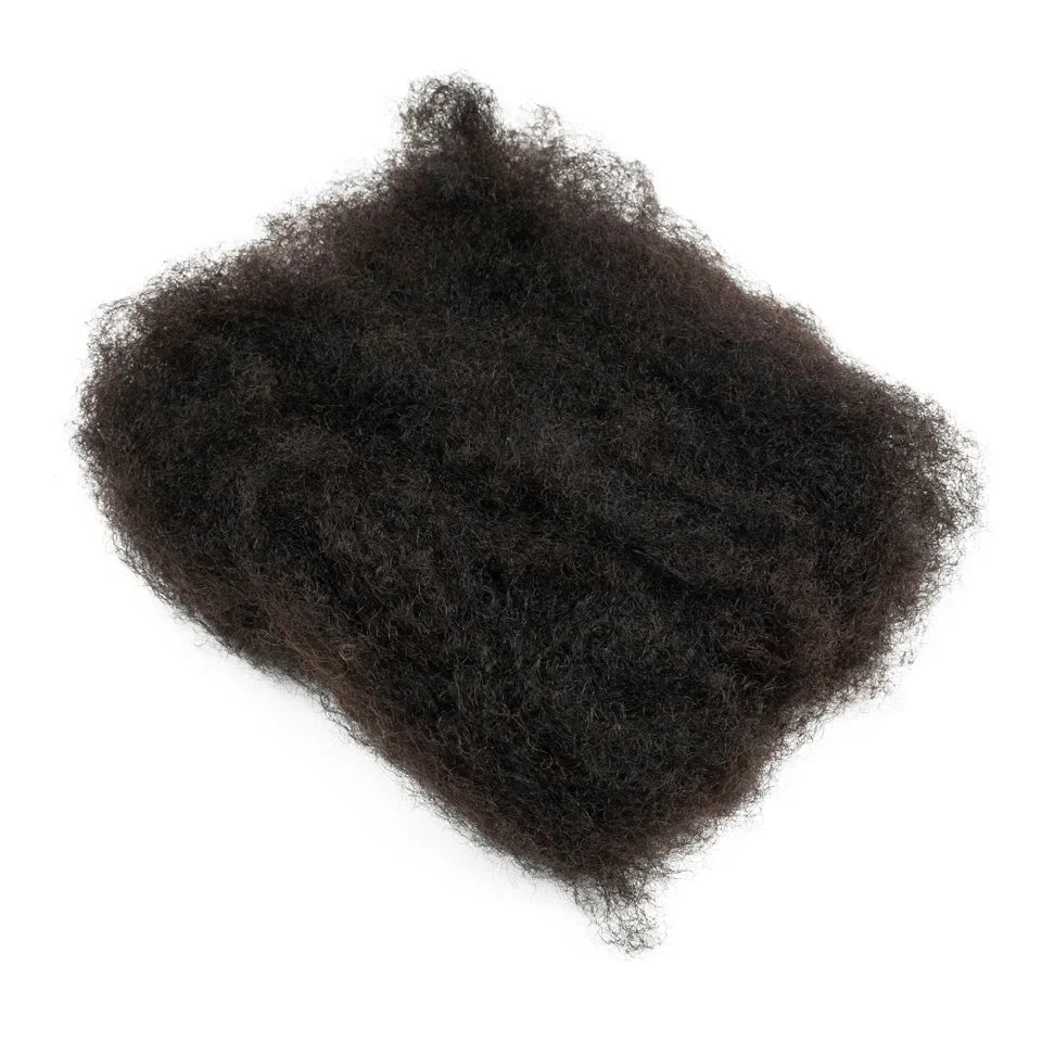 22 Inch Afro Kinky Curly Bulk Hair – Brown Blonde QVR Remy Human Hair for Braids, Dreadlocks & Natural Styling