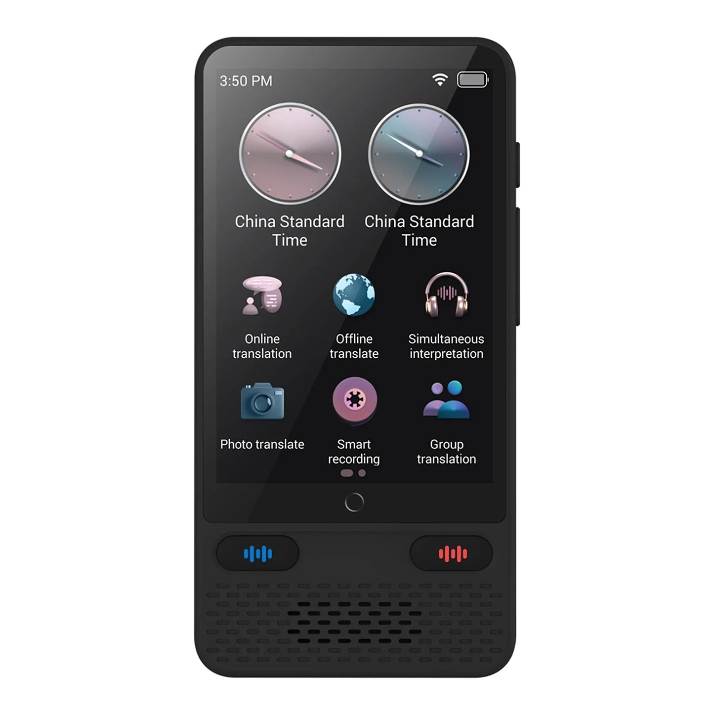 Portable S85 Language Translator Device – 138 Languages Voice & Offline Translation with Video Recording for Travel & Business