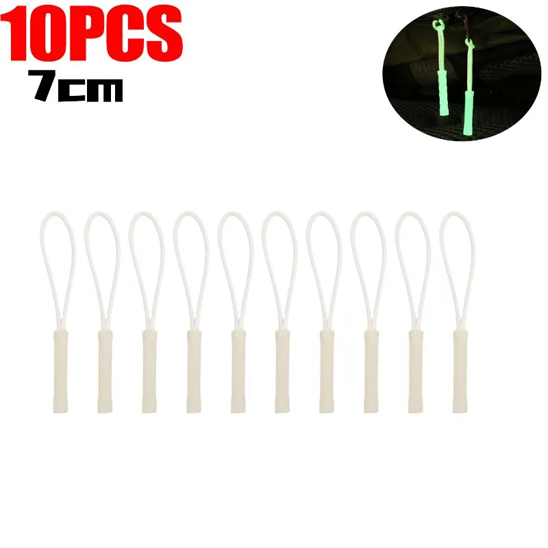 Glow-in-the-Dark Zipper Pull Pendant - Luminous Replacement Slider for Travel Bags, Backpacks & Outdoor Gear
