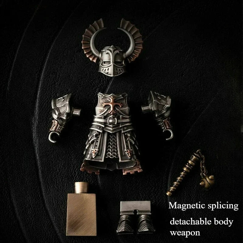 Crusader Desktop Ornament – Copper Pendant Figurine, Cultural & Creative Souvenir Decoration