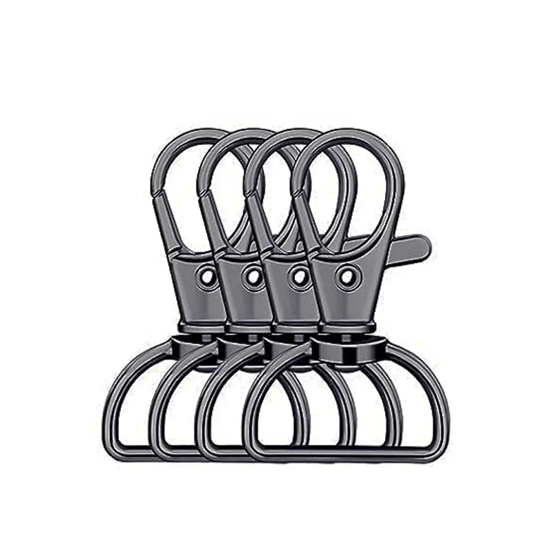 10pcs Metal Swivel Lobster Claw Clasp Hooks – Keychain Lanyard Snap Hooks for Crafting, Key Rings, Bags & Purse Accessories