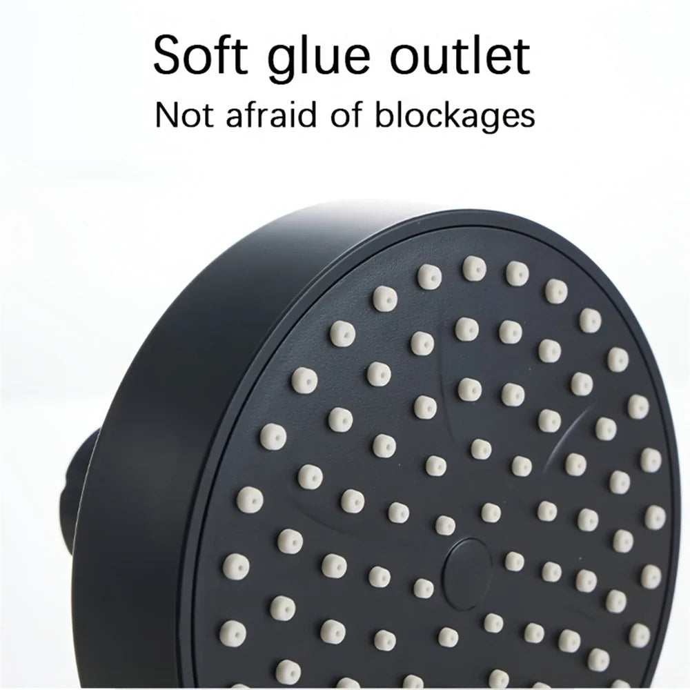 4-Inch Black Bathroom Faucet Replacement Part – Compact Decorative Shower Head Accessory