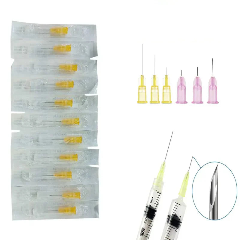 Superfine Precision Needles Assorted Sizes (18G–34G) – 4mm–38mm Lengths, Stainless Steel Fine Point Needles for Craft, Lab & General Use