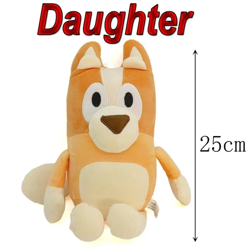 Bluey Dog Bingo Plush Toy — Soft Cartoon Stuffed Animal for Kids, Birthday & Christmas Gift