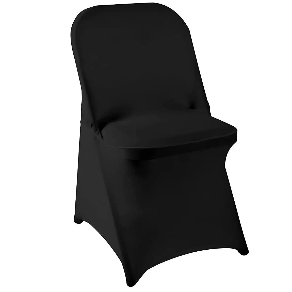 READOR White Spandex Chair Covers – 30/50/100Pcs Stretch Slipcovers for Wedding, Party & Banquet Folding Chairs