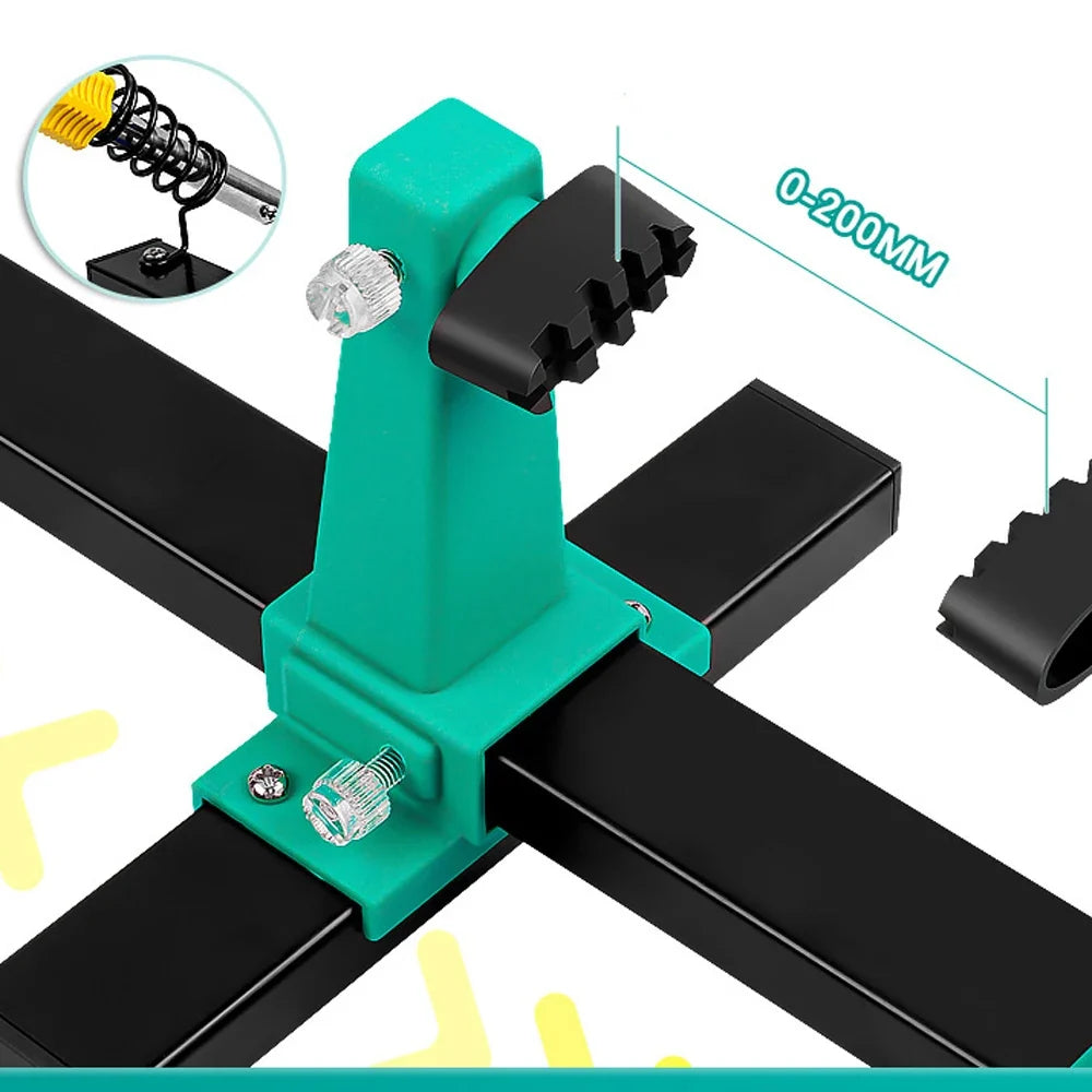 Adjustable Circuit Board Repair Fixture - 360° Rotating Motherboard Holder for PCB Welding Soldering Disassembly Maintenance
