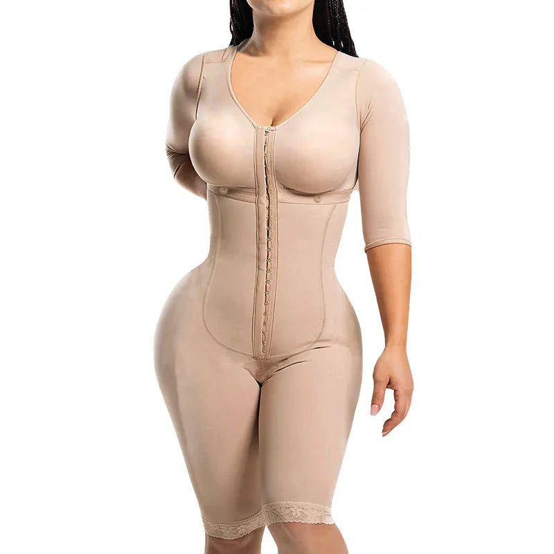 Colombian Full Body Shapewear Bodysuit High Compression Waist Trainer Postpartum & Post-Surgery Body Shaping Slimmer Garment