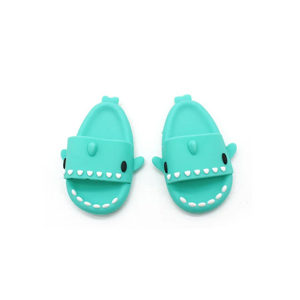 17cm Labubu Doll Shark Slippers — Fun & Stylish Casual Shoes for Dolls (Shoes Only)