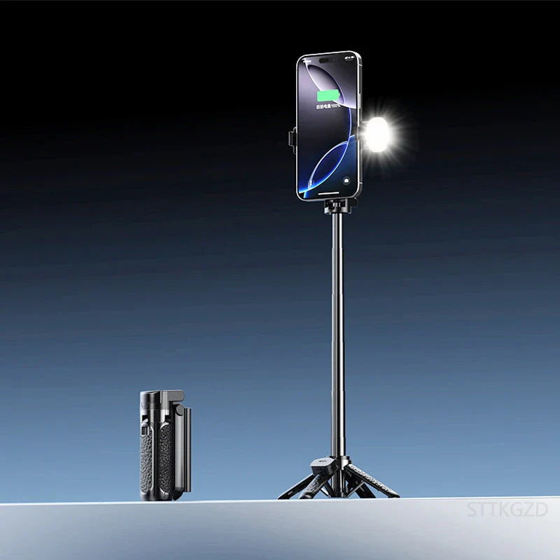 Super Mini Selfie Stick – Portable Phone Holder with Bluetooth Remote for Live Broadcast & Shooting