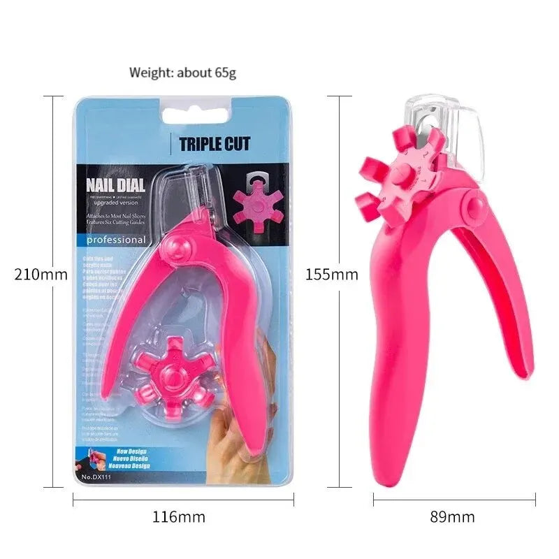 Adjustable Stainless Steel Acrylic Nail Clipper Cutter Trimmer - Nail Art Beauty Salon Tool for Manicure Projects