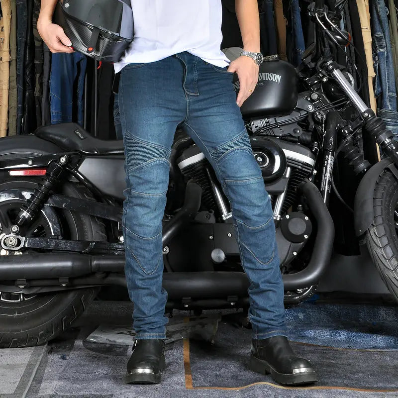New Anti-Fall Motorcycle Pants: Classic Harley-Davidson Rider Jeans for All Seasons - Racing Pants for Safety and Style