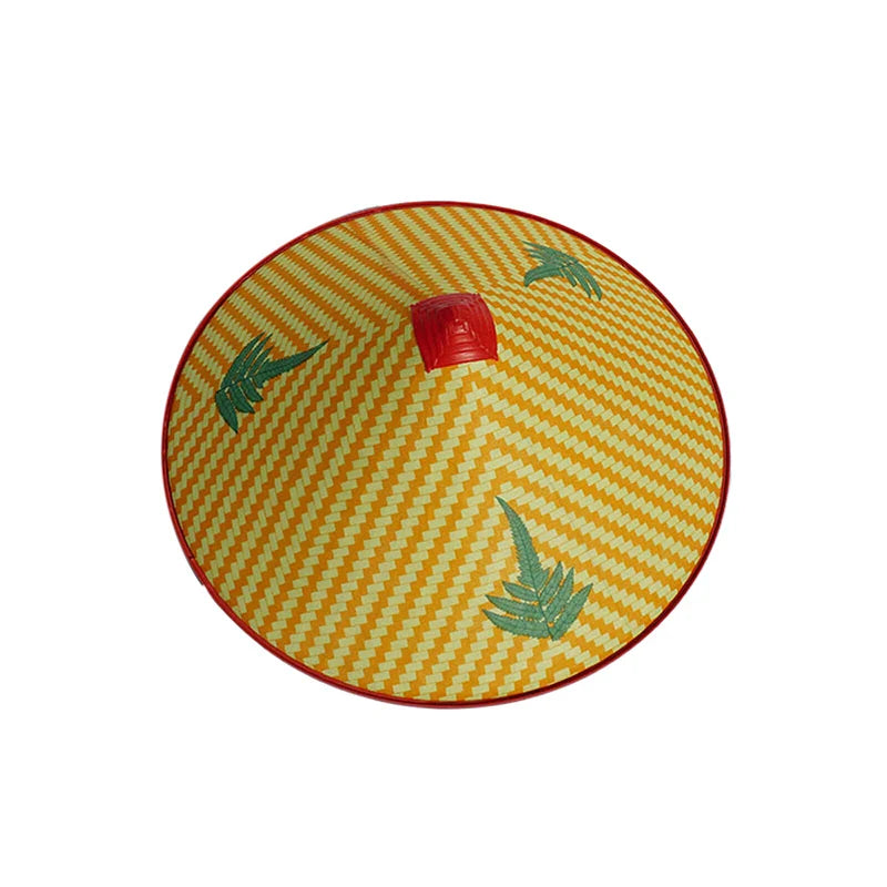 Samurai Straw Ninja Hat — Asian Bamboo Conical Cosplay Cap, Japanese Rice Farmer Party Decorative Hat