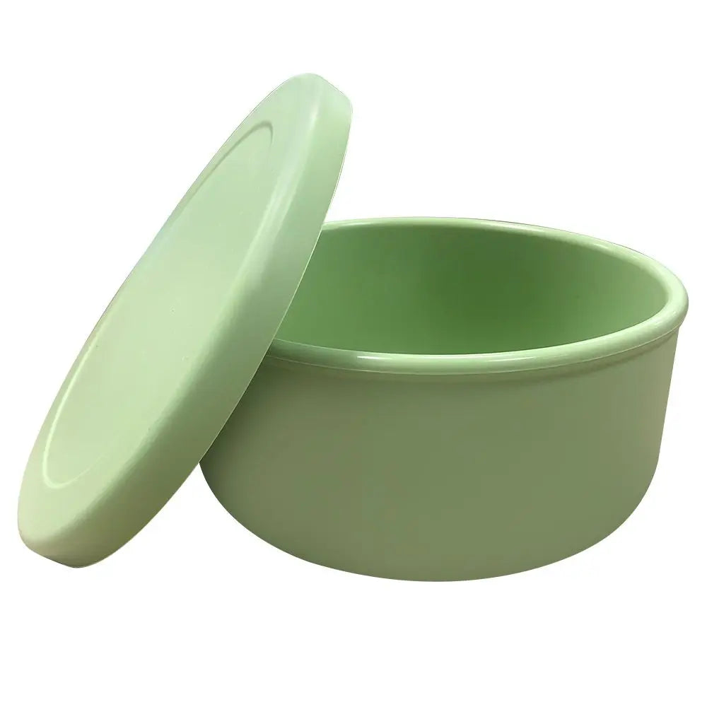 Circular Silicone Lunch Box (250ml/650ml) – Microwave Safe Fresh-Keeping Bento Box for Snacks, Salad & Meal Prep