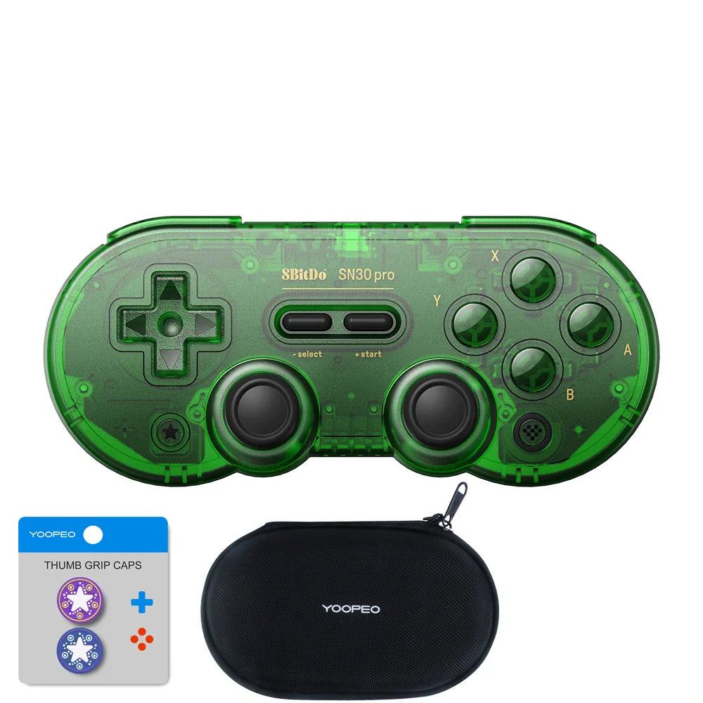 8Bitdo SN30 Pro Bluetooth Gamepad Controller – Wireless Retro Joystick for Nintendo Switch, PC, Android, macOS, SteamOS & Raspberry Pi