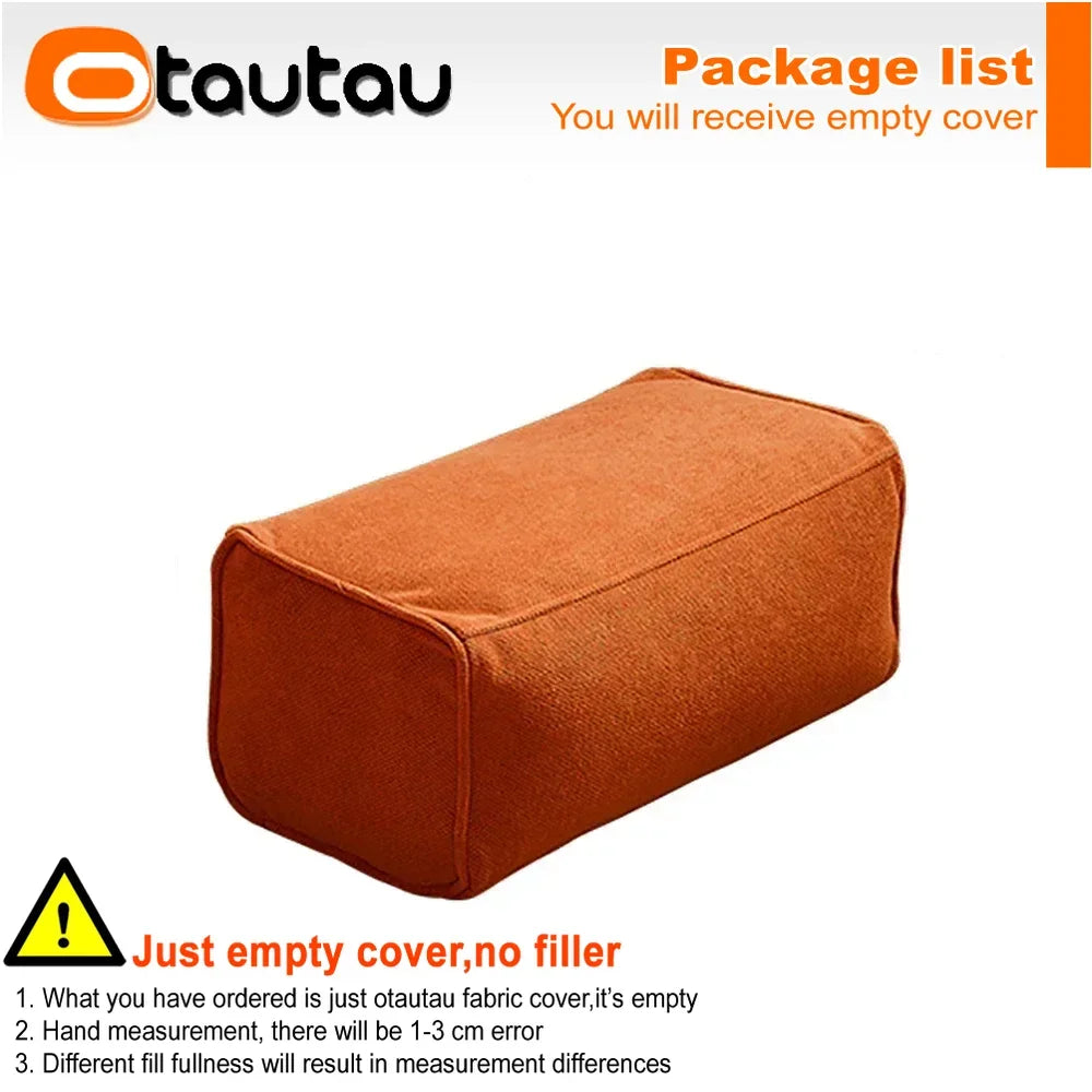 OTAUTAU Outdoor 4ft Waterproof Chenille Bean Bag Cover - Poolside Lounger Sofa Bed