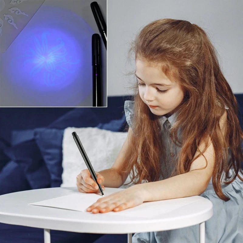 Upgraded Invisible Ink Spy Pen β UV Light Magic Marker for Secret Messages (UV Light Not Included)