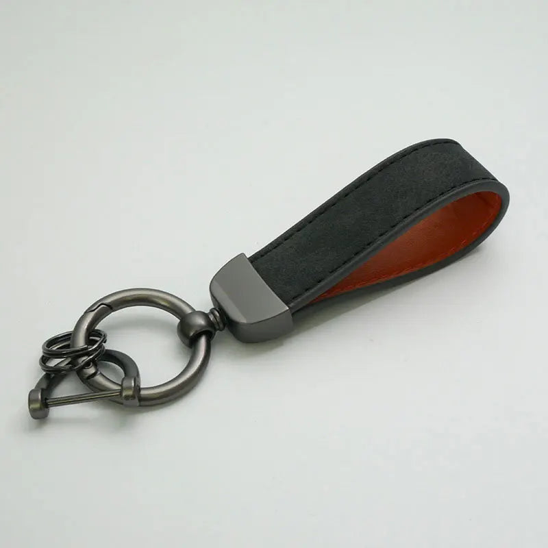 PU Leather Keychain – Car Key Ring Strap for Women & Men, Waist Wallet Holder, Business & Party Gift