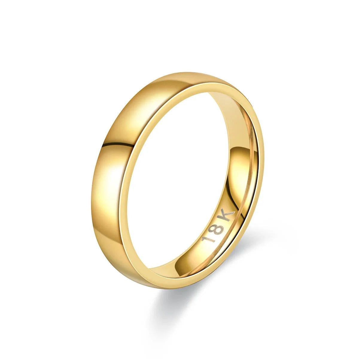 Gold Plated Women’s Wedding & Engagement Ring – Simple Fashion Couple Jewelry Gift