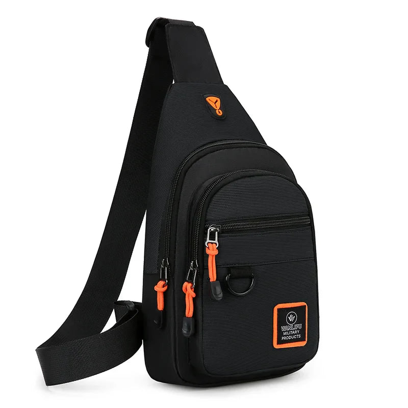 Men’s Outdoor Hiking & Cycling Shoulder Bag – Waterproof Sports Crossbody Chest Bag for Travel
