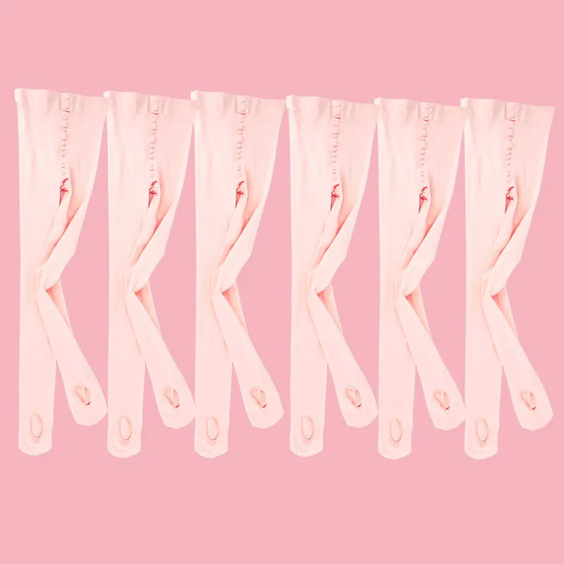 60D Convertible Ballet Tights - Seamless Dance Stockings with Foot Hole for Women
