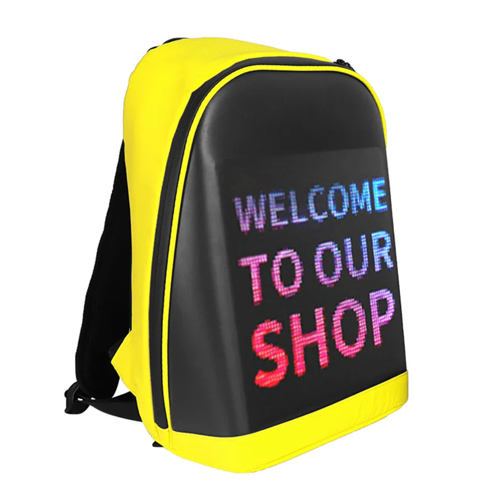 Business Travel Laptop Backpack – LED Display Screen Advertising Billboard Bag