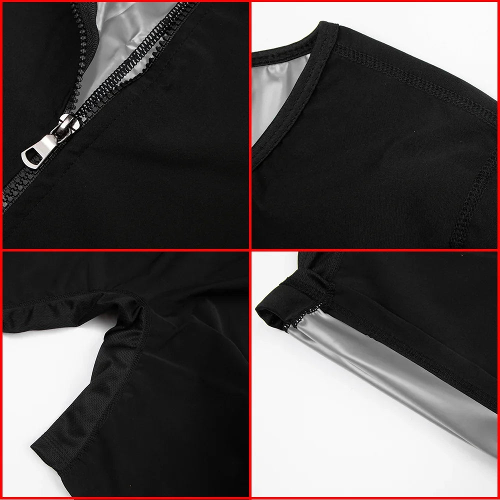 Men’s Sauna Sweat Bodysuit - Thermal Waist Trainer Body Shaper for Gym Fitness, Belly Control and Slimming Support