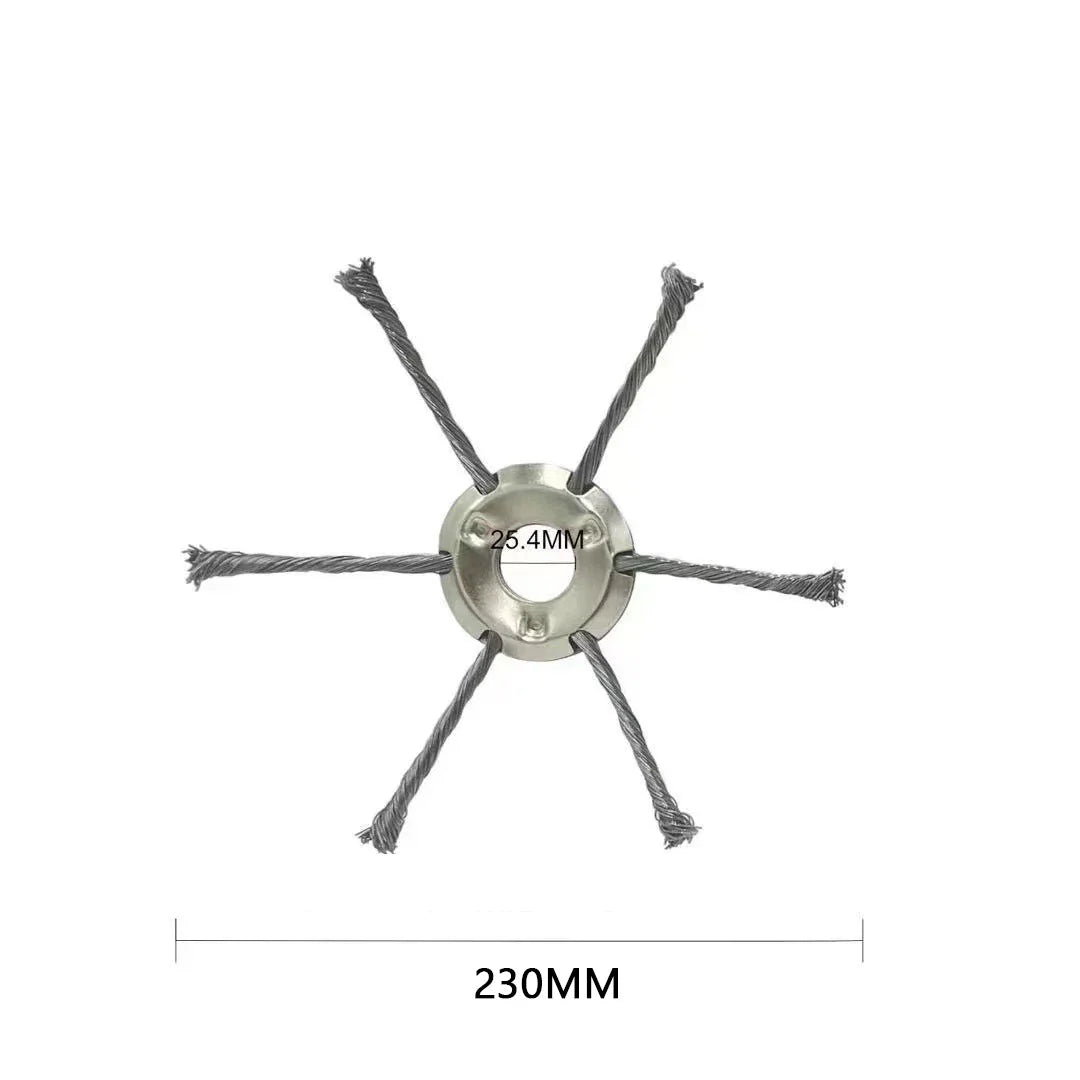 9 Inch Steel Grass Trimmer Head – 3/6 Cutter Brush Cutter Blade Wire Weed Trimmer Attachment for Garden Lawn Power Tool