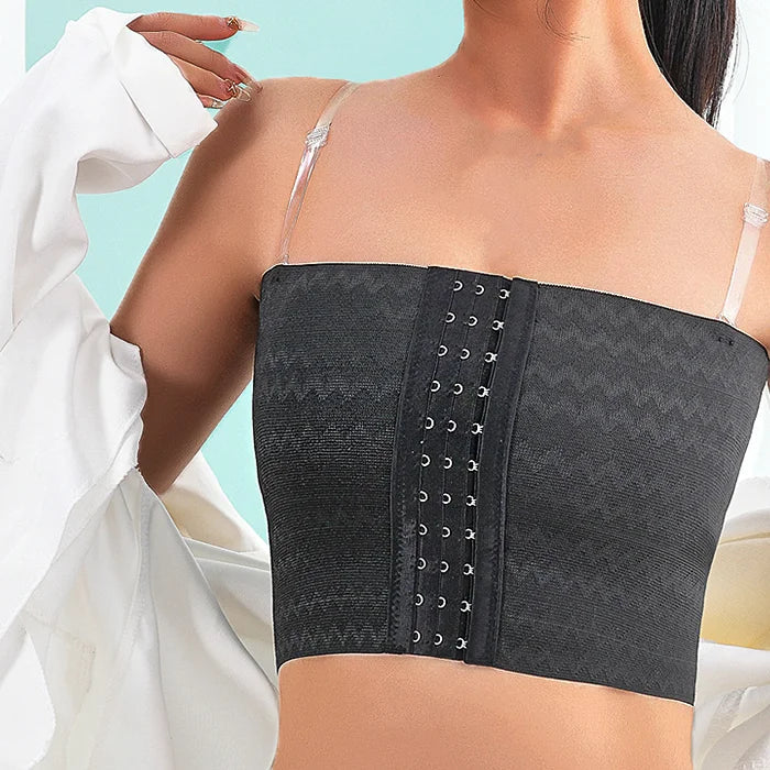Breast Shaper Binder with Bra Straps – Breathable Transgender Chest Binder Top for Tomboy & Lesbian Style