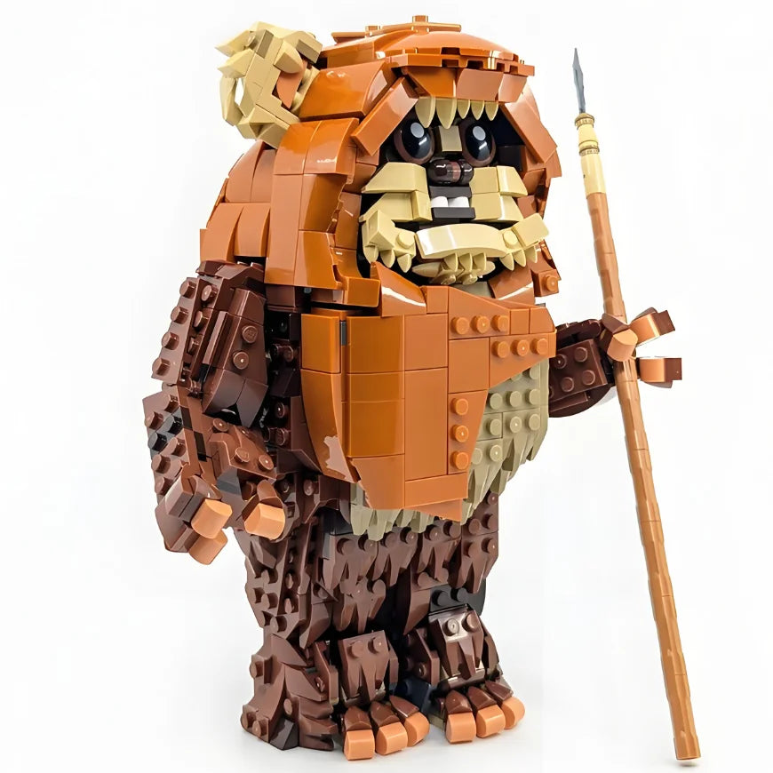 1010pcs Star Battle Wicket Ewok Jungle Warrior Building Blocks – Puzzle Model Toy for Birthday & Christmas Gift