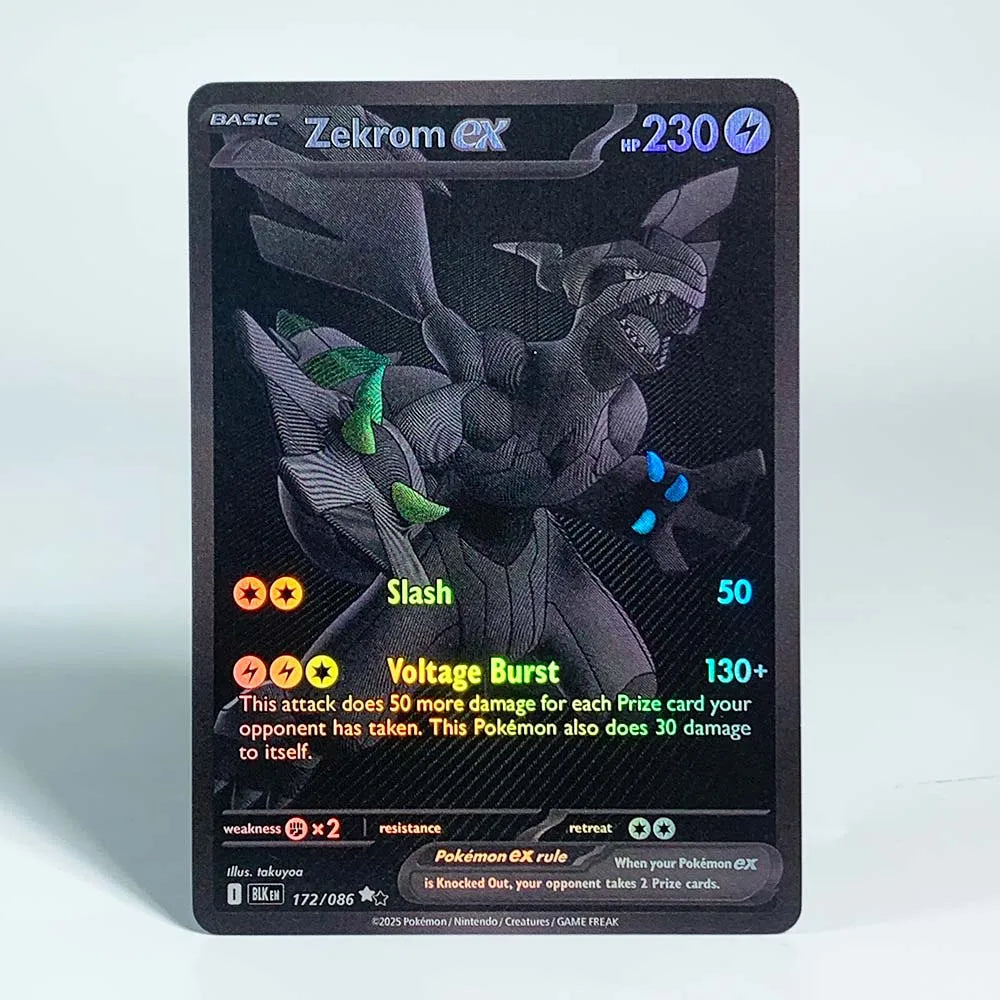 Pokemon Ancient Mew Collection Card – Classic Limited Anime Cards, Zekrom, Reshiram, Victini Holographic Proxy, Gift Toy
