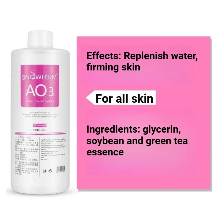 400ml Aqua Peel Solution AS1 SA2 AO3 Facial Machine Skin Deep Cleansing Serum Exfoliating Hydrating Replenish Water Treatment Fluid