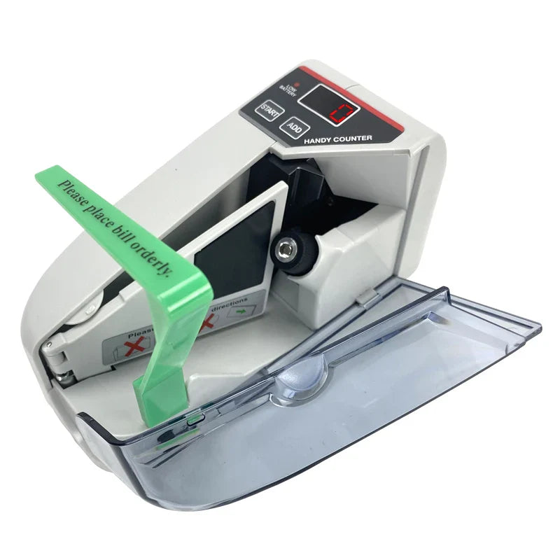 V30 LED Display Mini Bill Counter – Portable Battery/Plug Money Machine for Cash & Banknote Currency Counting