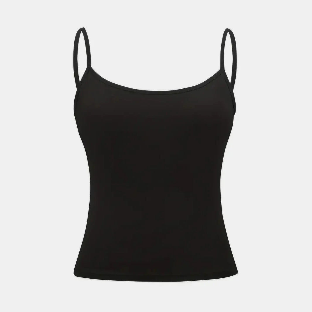 Women’s Slim Strap Tank Top – Breathable Summer Sleeveless Casual Top