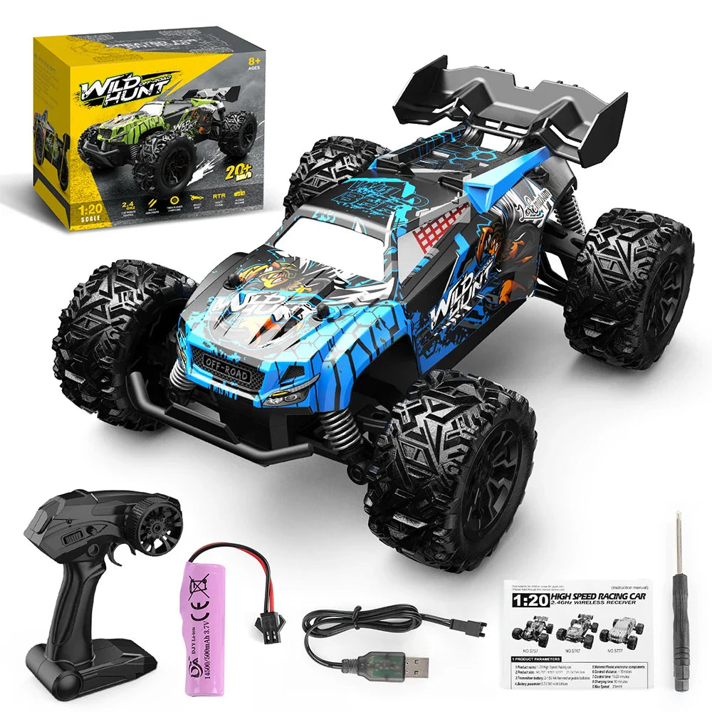 1:20 Off-Road RC Monster Truck — 2.4G High-Speed Remote Control Car | Climbing & Drift Toy for Kids