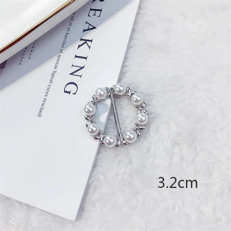 Creative Knot Buckles – Geometric T-Shirt & Scarf Waist Tightening Buttons, Clothing Accessories