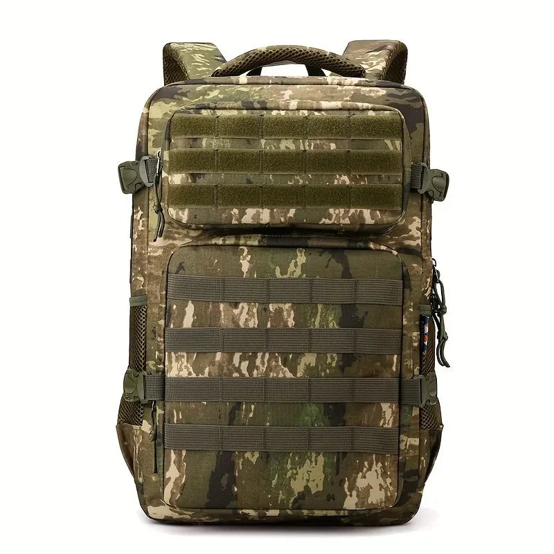 Men’s Tactical Camouflage Backpack – Large Capacity Multi-Layer Hiking & Camping Outdoor Sports Bag