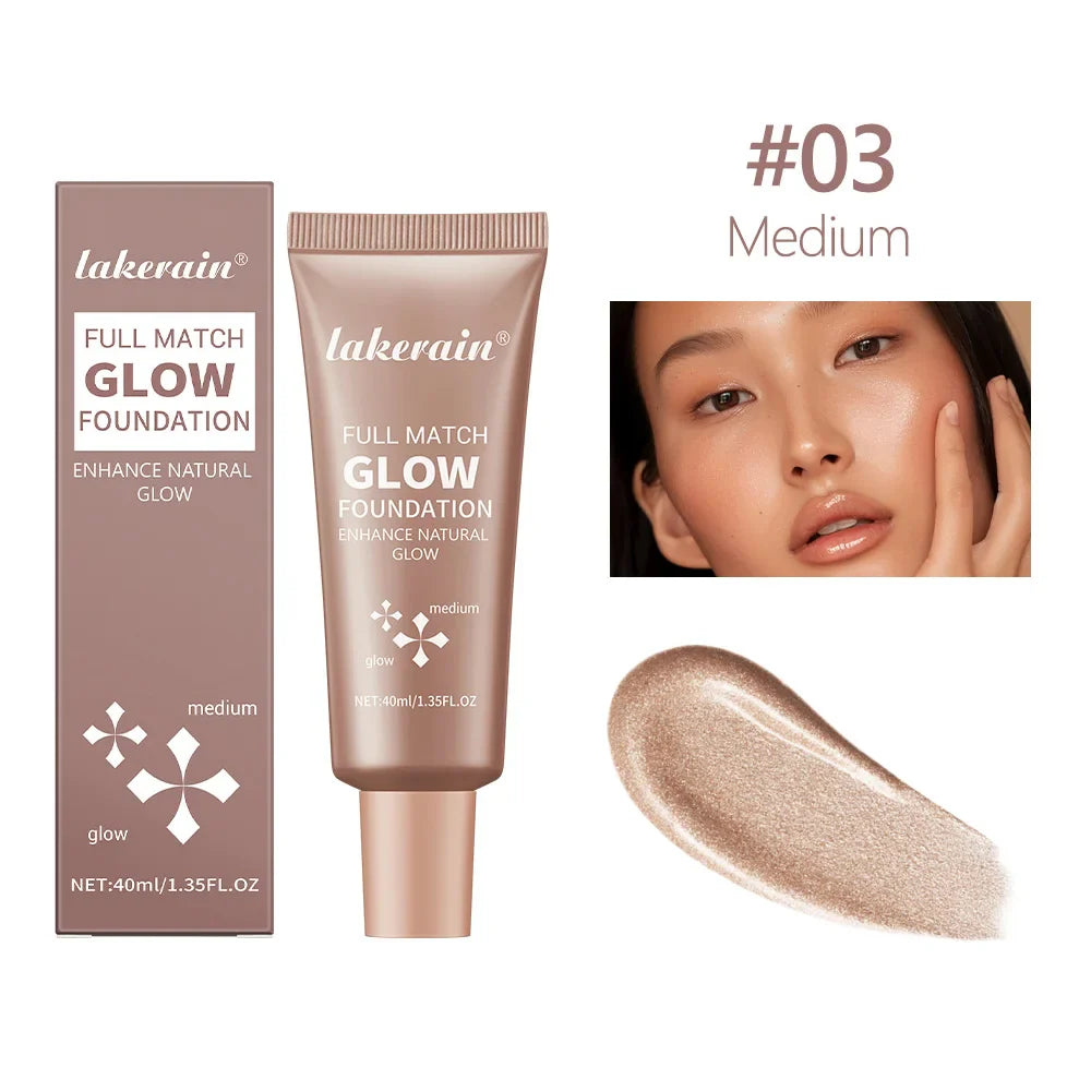 Glow Foundation Illuminator – Lightweight Glotion for Natural Radiance, Moisturizing Multi-Purpose Glow Enhancer & Highlighter
