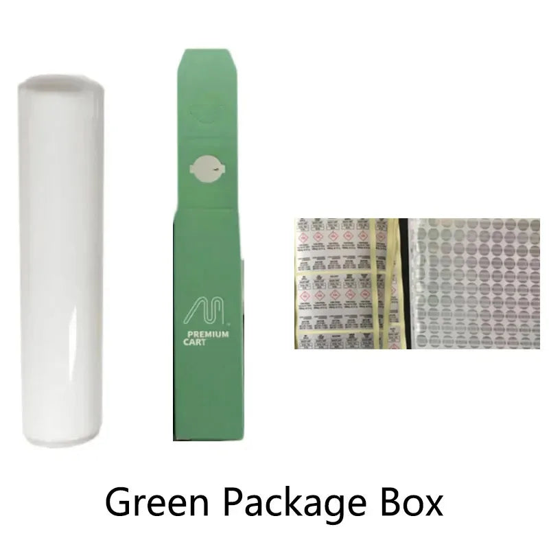 50pcs Cookies 510 Cartridges – White Plastic Tubes with Packing Box & Labels